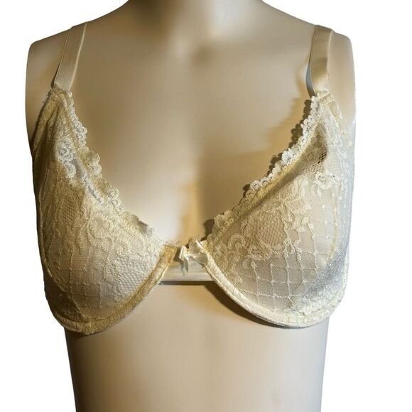 Jones New York Cream Lace Underwire Bra -36D‎ - Picture 9 of 9